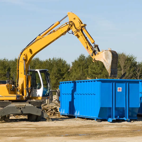 are there any restrictions on where a residential dumpster can be placed in West Point Georgia